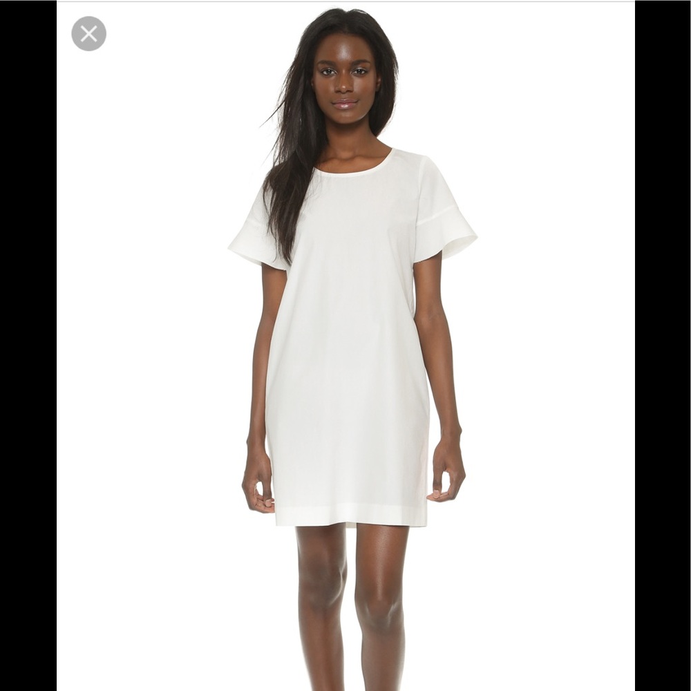 Madewell white tie back dress